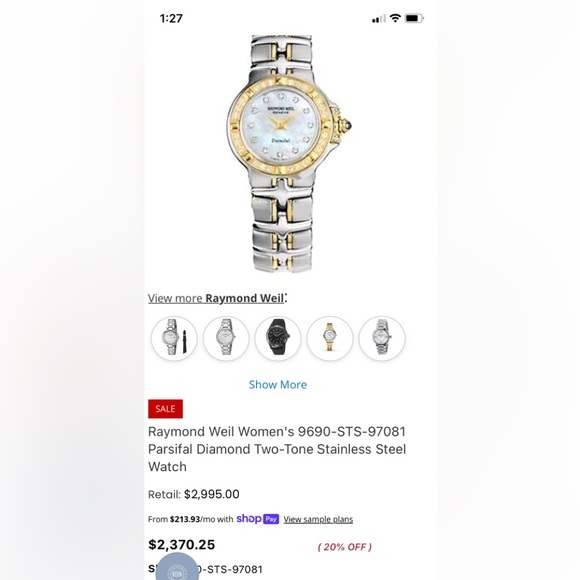 Womens Raymond Weil Parisifal Watch - Picture 2 of 12